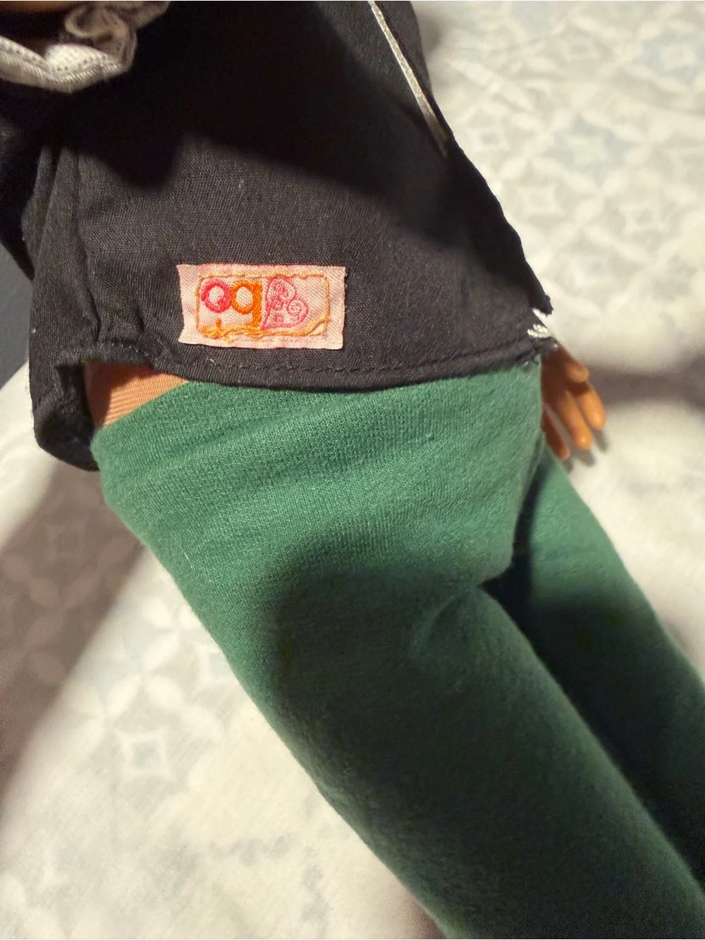Our generation 18in Lorenz Doll Outfit Set - Black Shirt & Green Pants